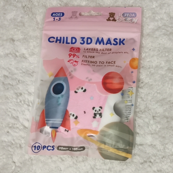 Children/Kids Disposable Masks - Pink Panda - Picture 4 of 4